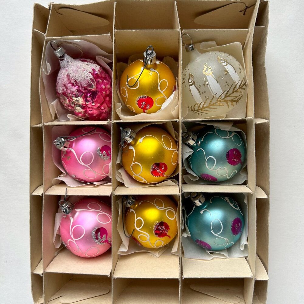 Vintage Glass Christmas Ornaments